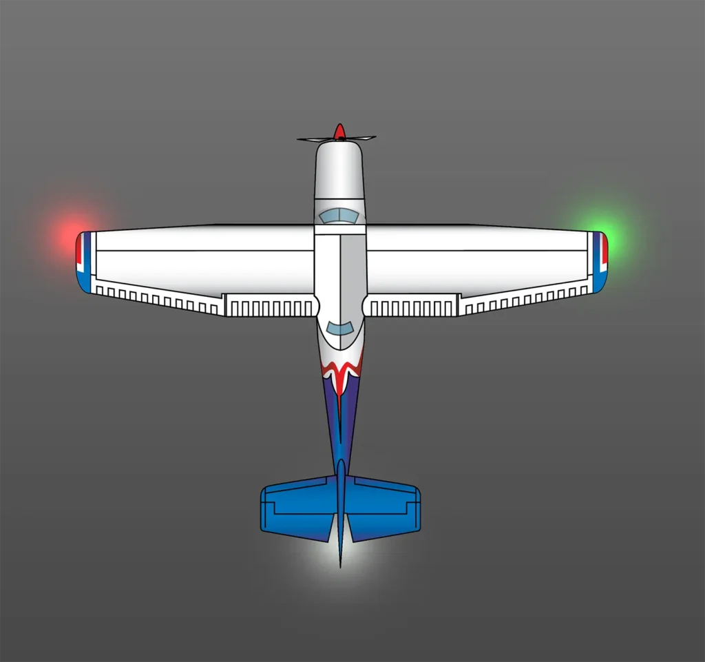 Airplane position lights