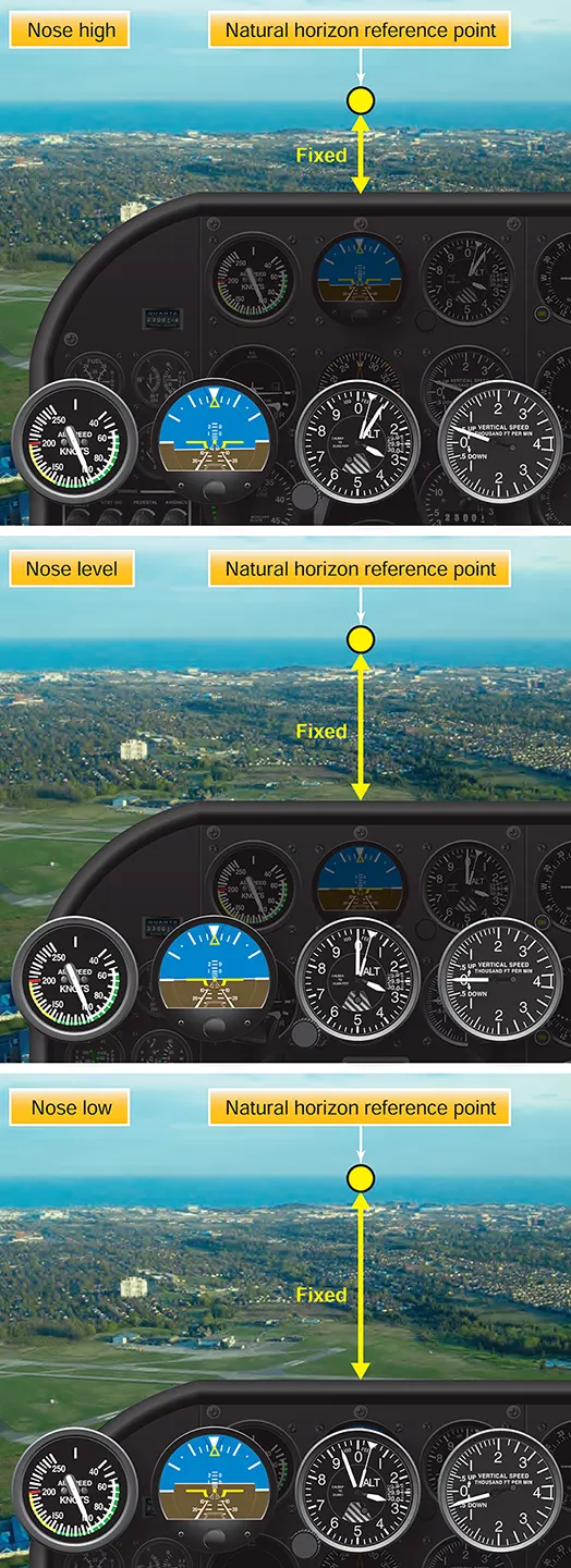 Nose reference for level flight