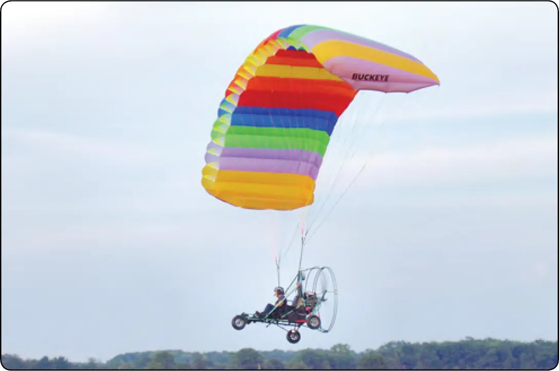 Powered parachute aerodynamics