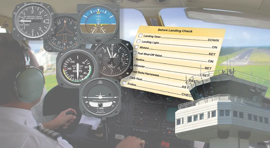 A sample checklist used by pilots