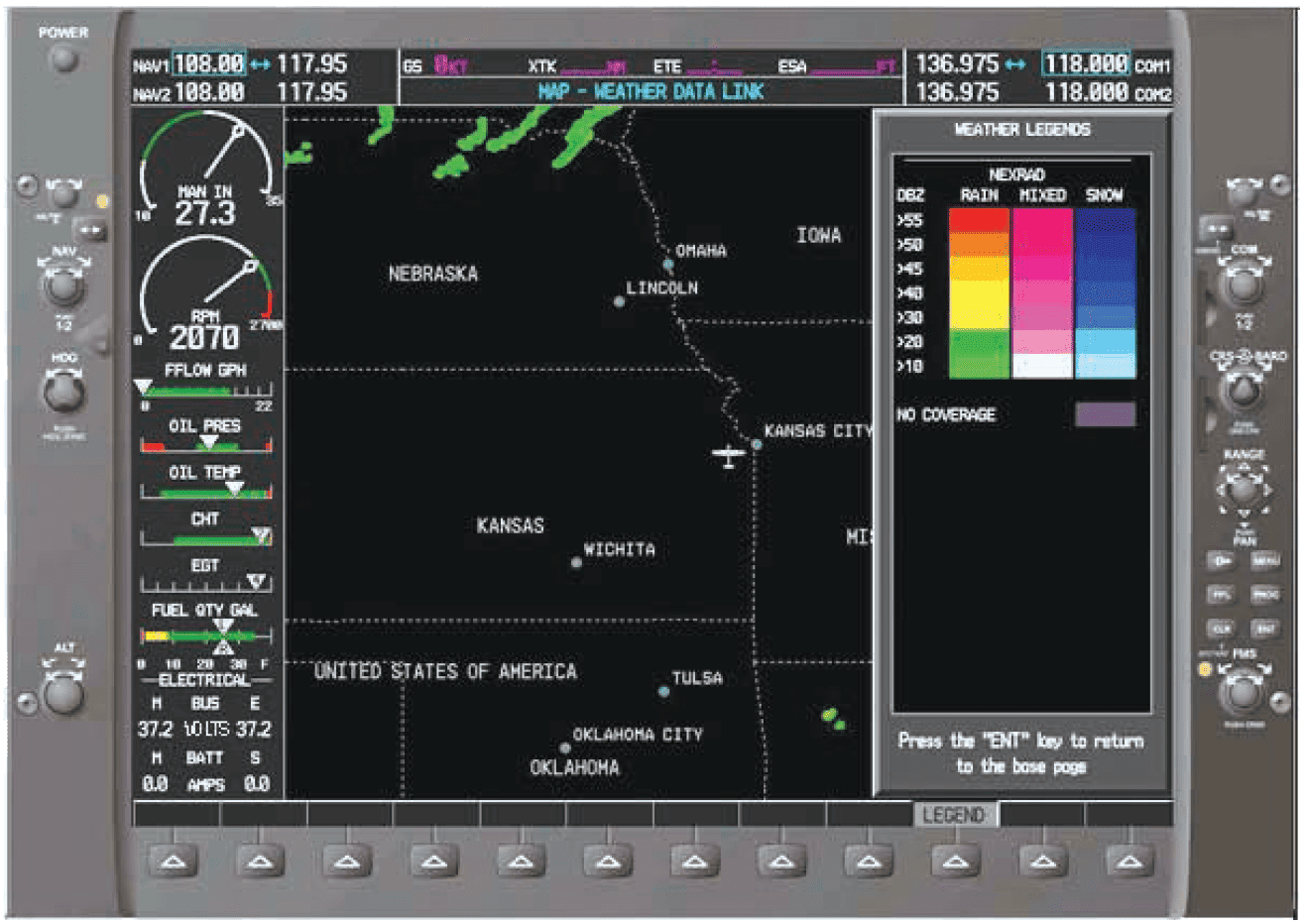 Electronic Flight Displays (EFD) /Multi-Function Display (MFD) Weather