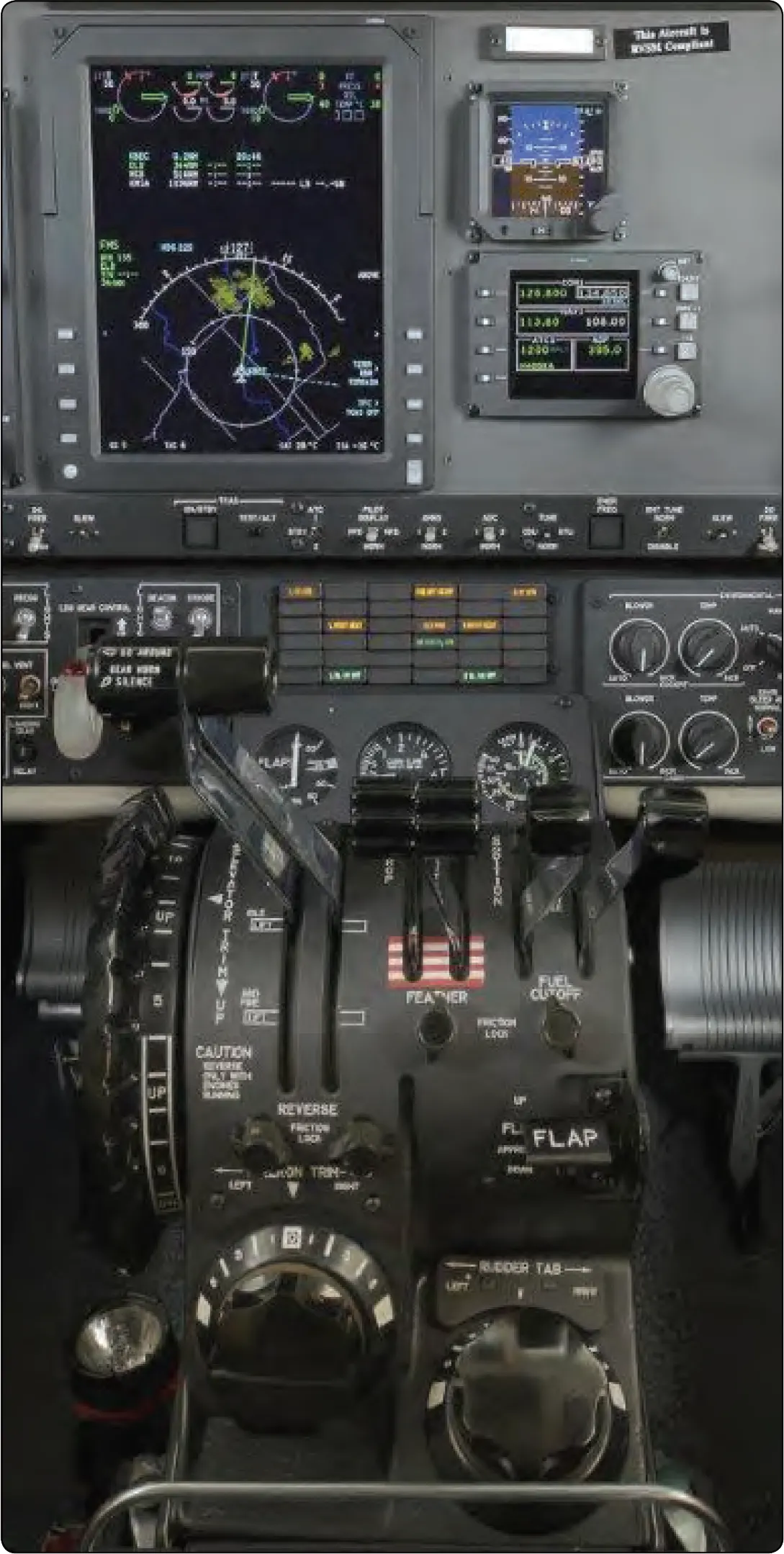 Powerplant controls—split-shaft/free turbine engine Turbine engine cockpit controls