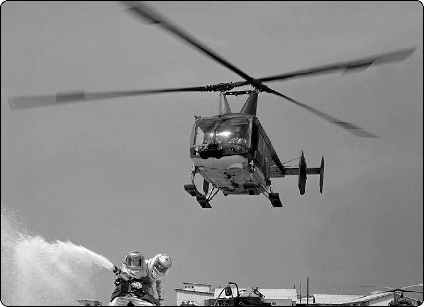 HH-43 Huskie with intermeshing rotors