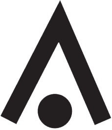 An inverted “V” with a dot in the center depicts an obstacle